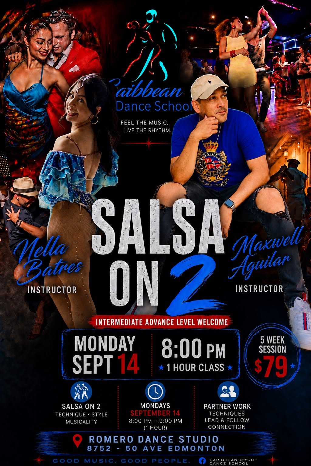 Salsa on2 Caribbean touch studio ( Maxwell Aguilar & Nella Batres )