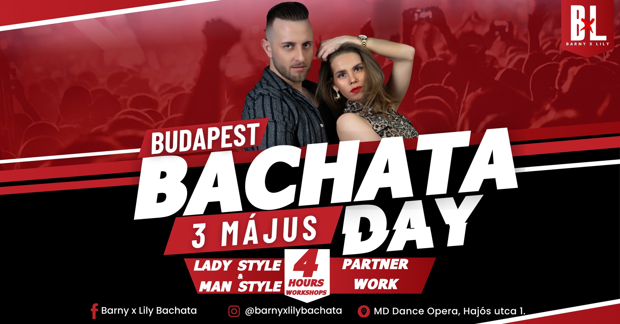 Bachata Day Budapest🇭🇺Barny x Lily🔥Lady Style Man Style Partnerwork💯