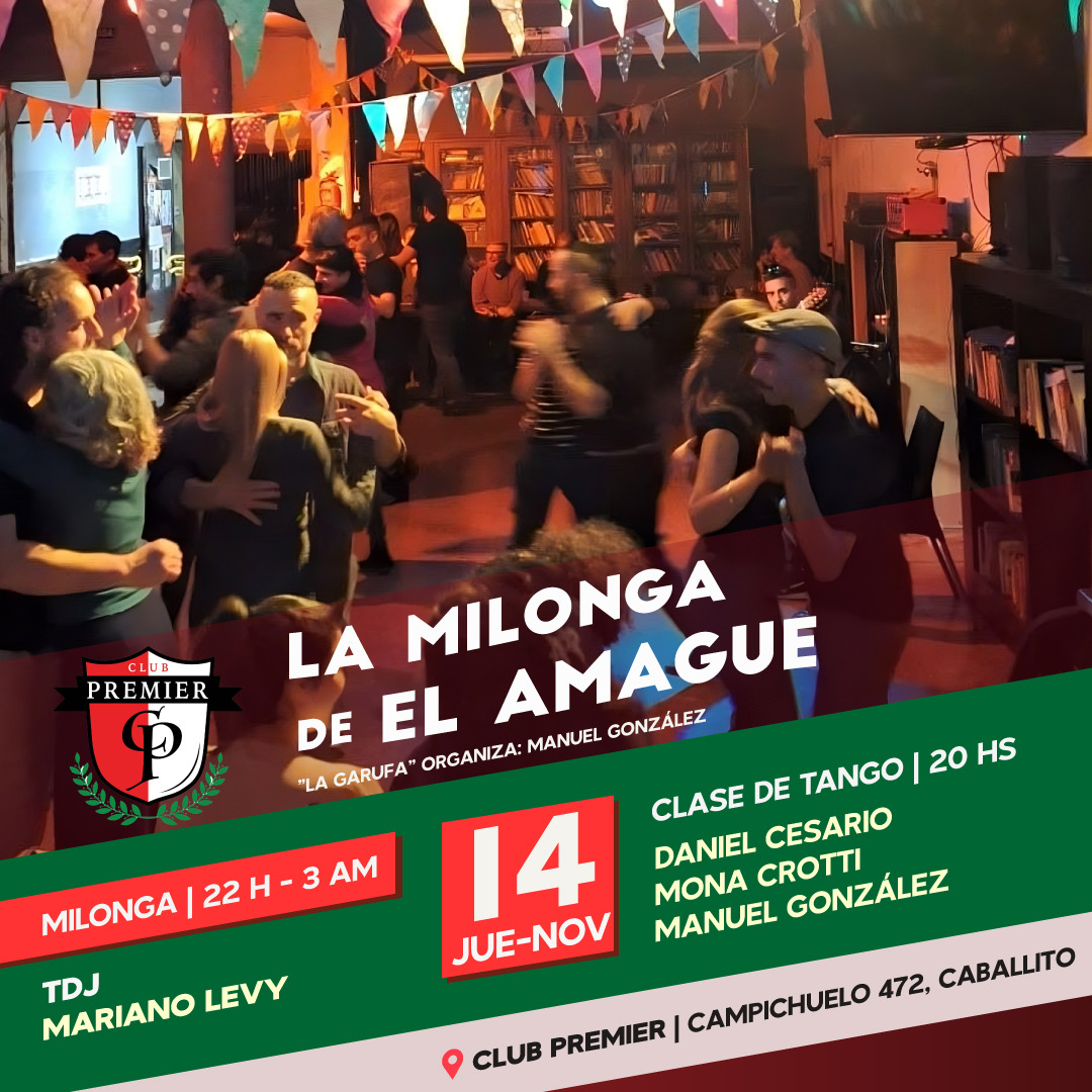 π₯VUELVE la MILONGA de βππ ππππππβ ! Con MΓSICA en VIVO ! JUEVES 14 a las 22hs! La GARUFA !