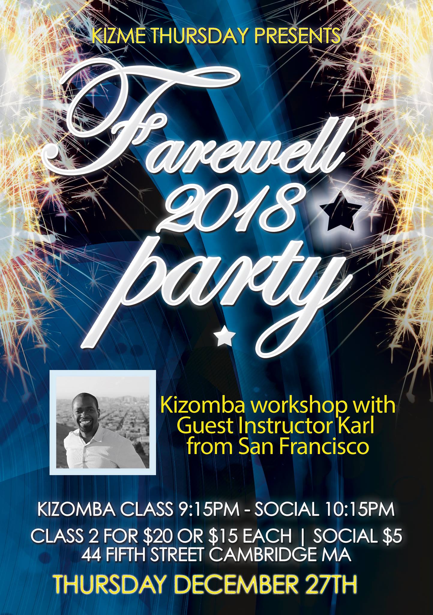 Tonight! Farewell 2018 party!