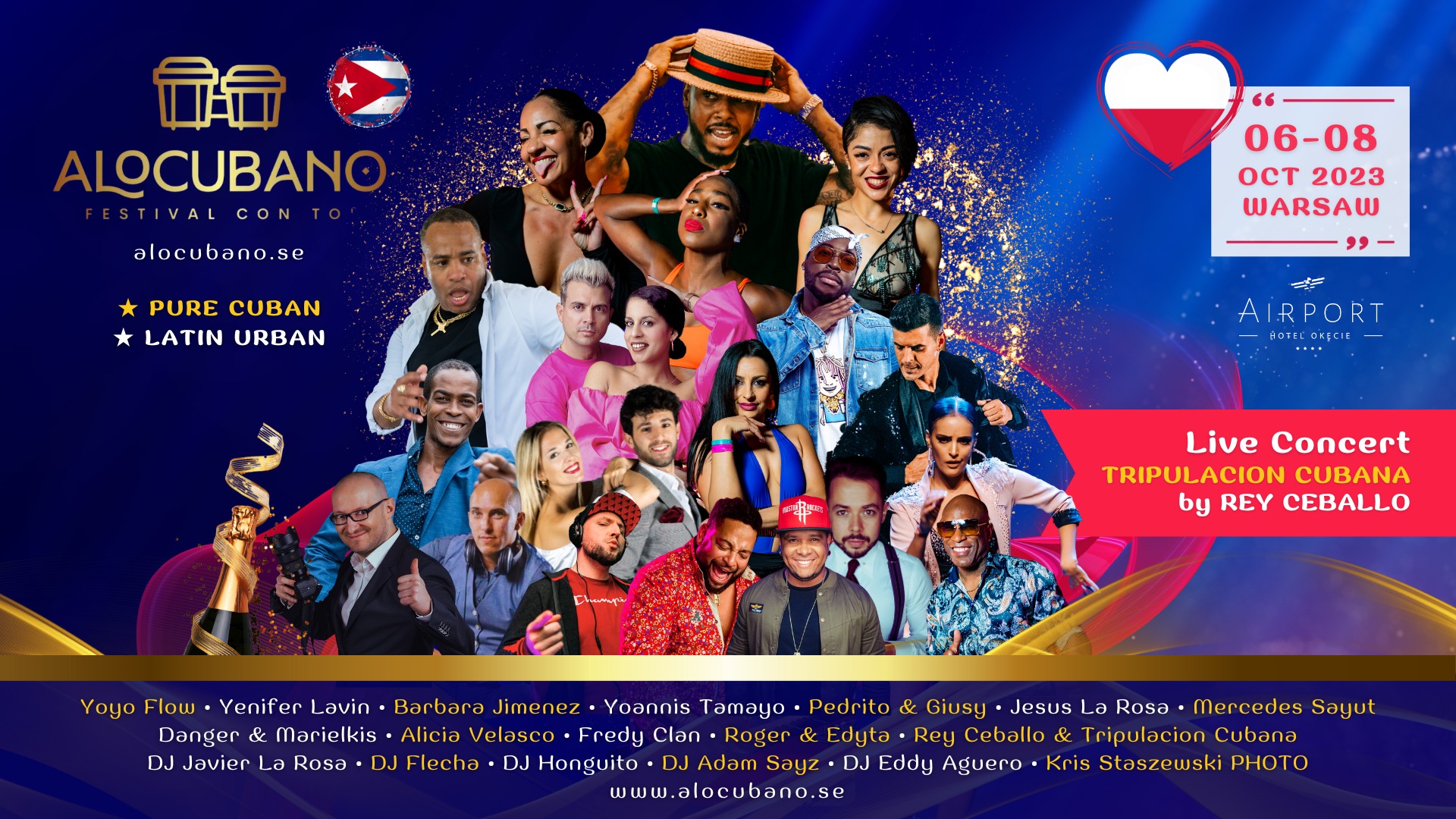 AloCubano Salsa Festival 2023 • Cuban Fever & Latin Craze • Live CONCERT Tripulacion Cubana • WARSAW