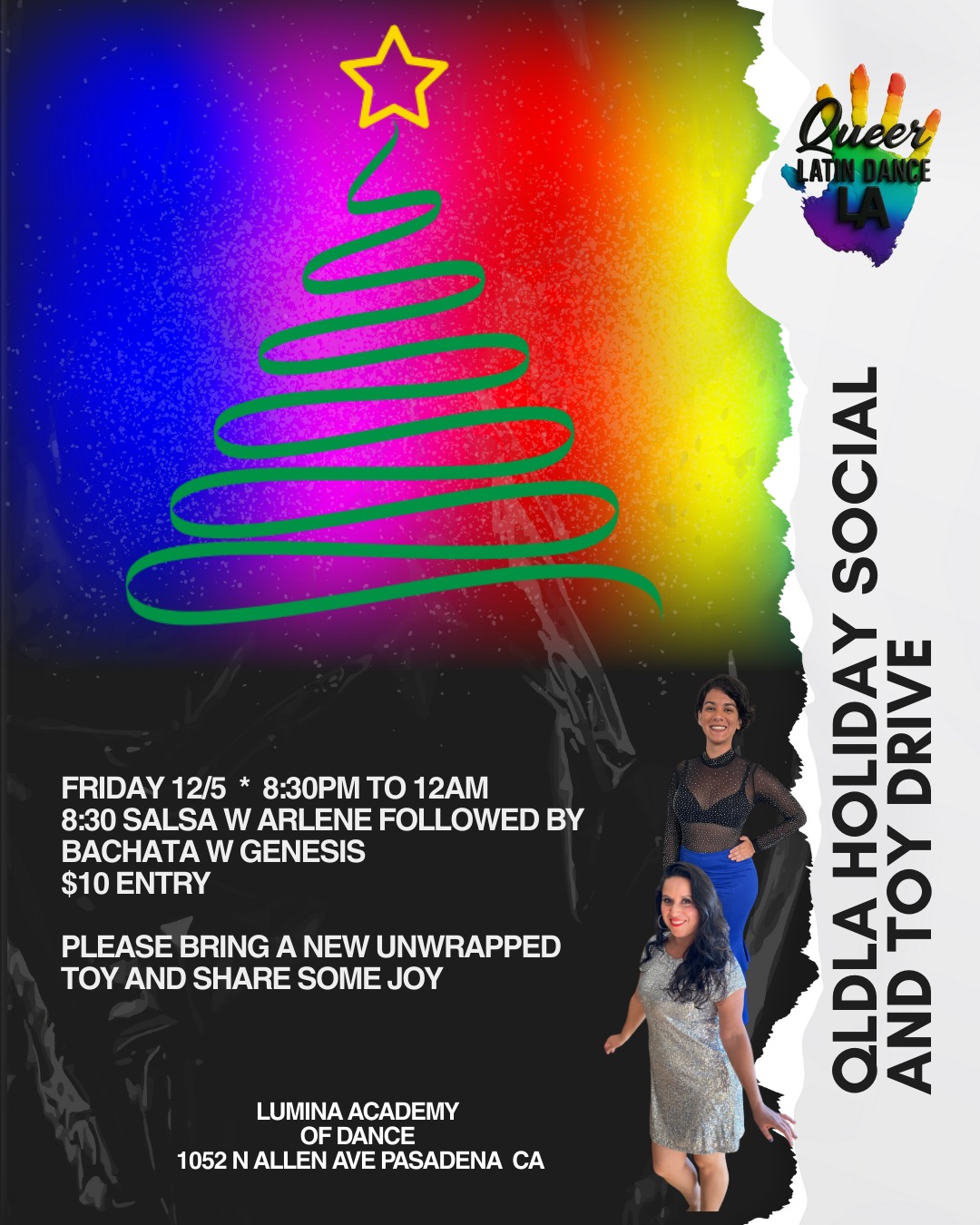 TONIGHT Toy Drive and Holiday Social w QLDLA