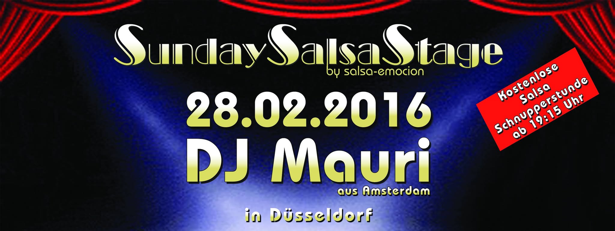 28.02. SundaySalsaStage & Salsa DJ Mauri, Amsterdam