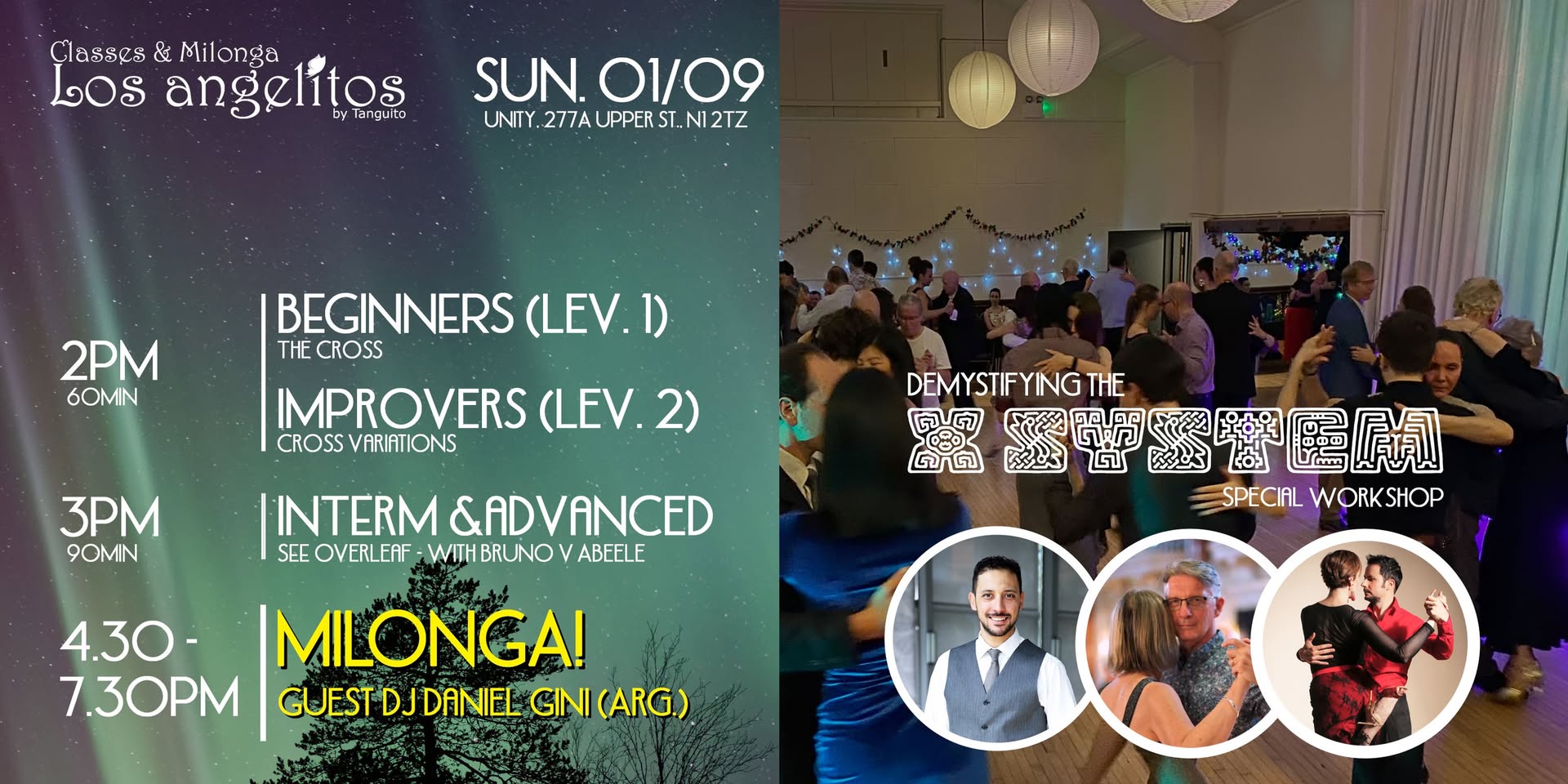 01 09 LOS ANGELITOS with guest DJ Daniel Gini & Demystifying the X System workshop