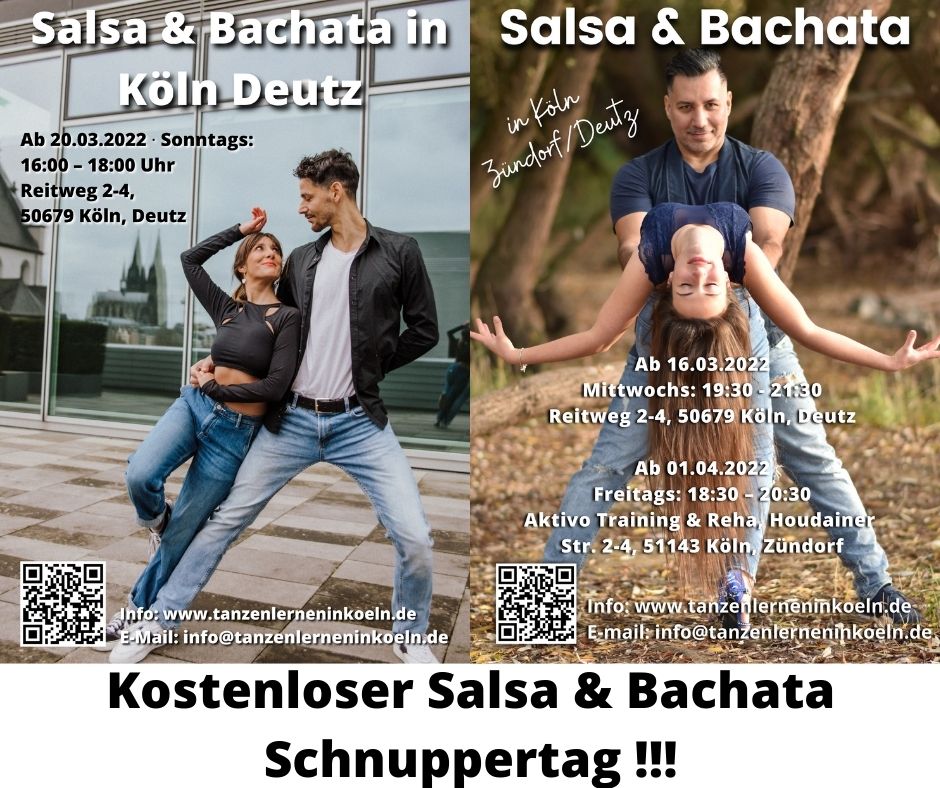 Salsa & Bachata Anfänger kostenloser Schnuppertage !
