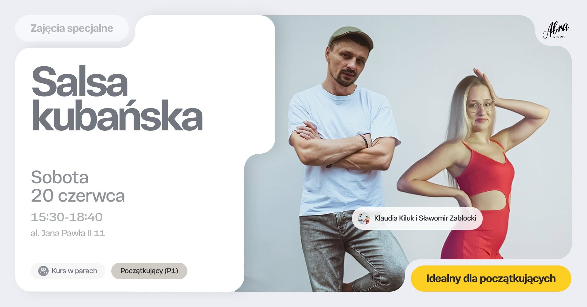 Salsa Kubańska z Klaudią & Sławkiem dla początkujących (P1)