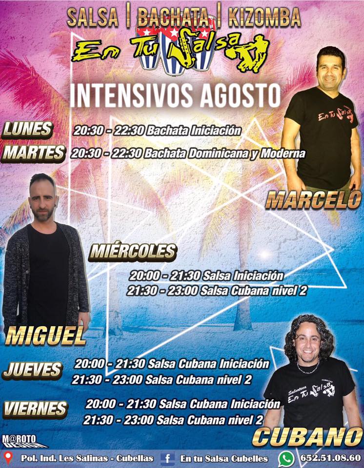 CURSO INTENSIVO DE BACHATA Y SALSA EN TU SALSA!!!