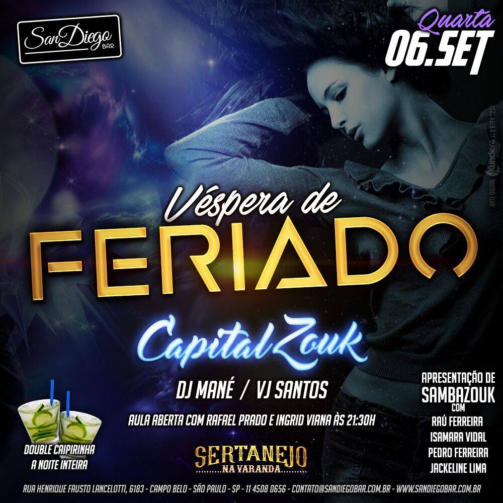 Lista encerrada Capital Zouk 06-09-17