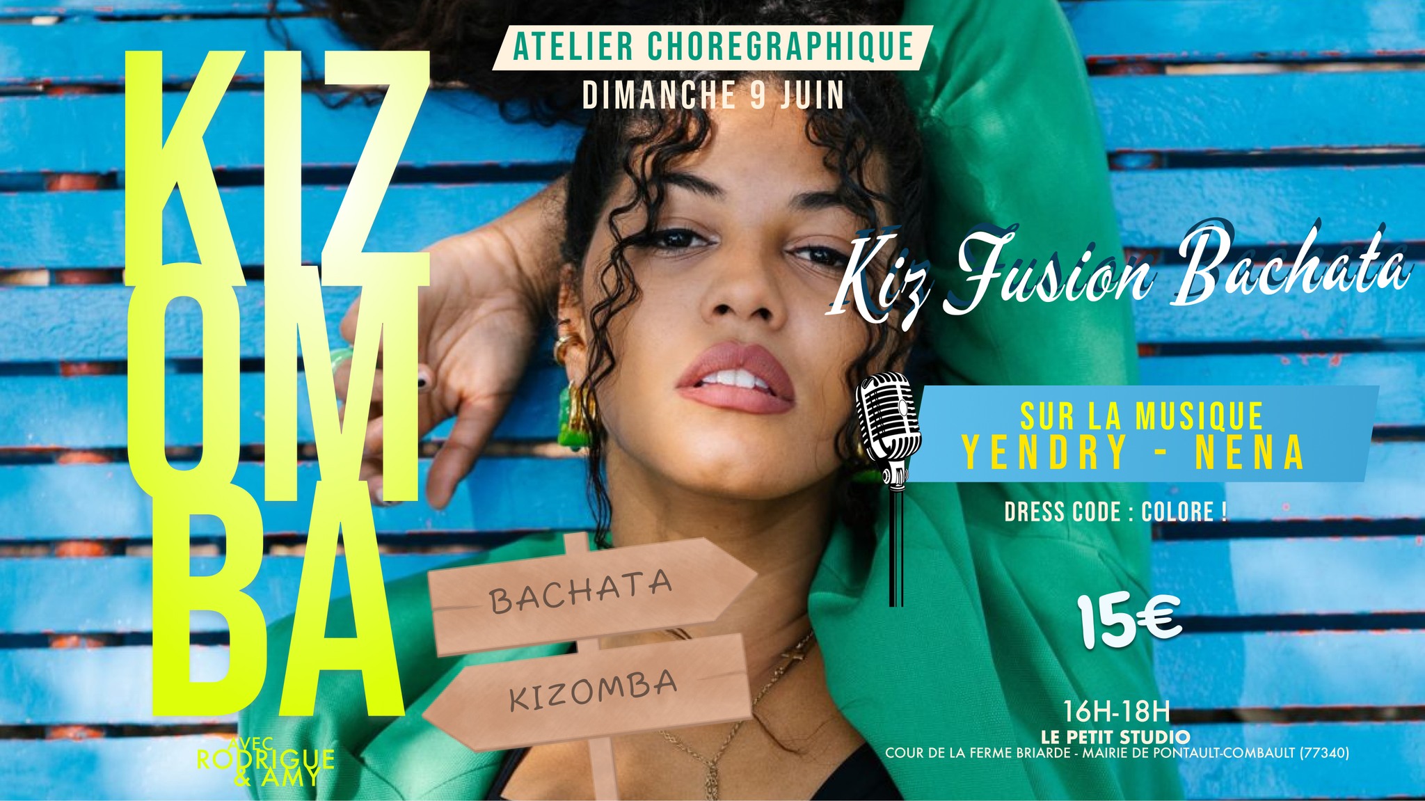 ๐ Stage chorรฉgraphique FUSION KIZ BACHATA ๐ผ๐ต YENDRY-NENA par Rodrigue & Amy Pontault (77)