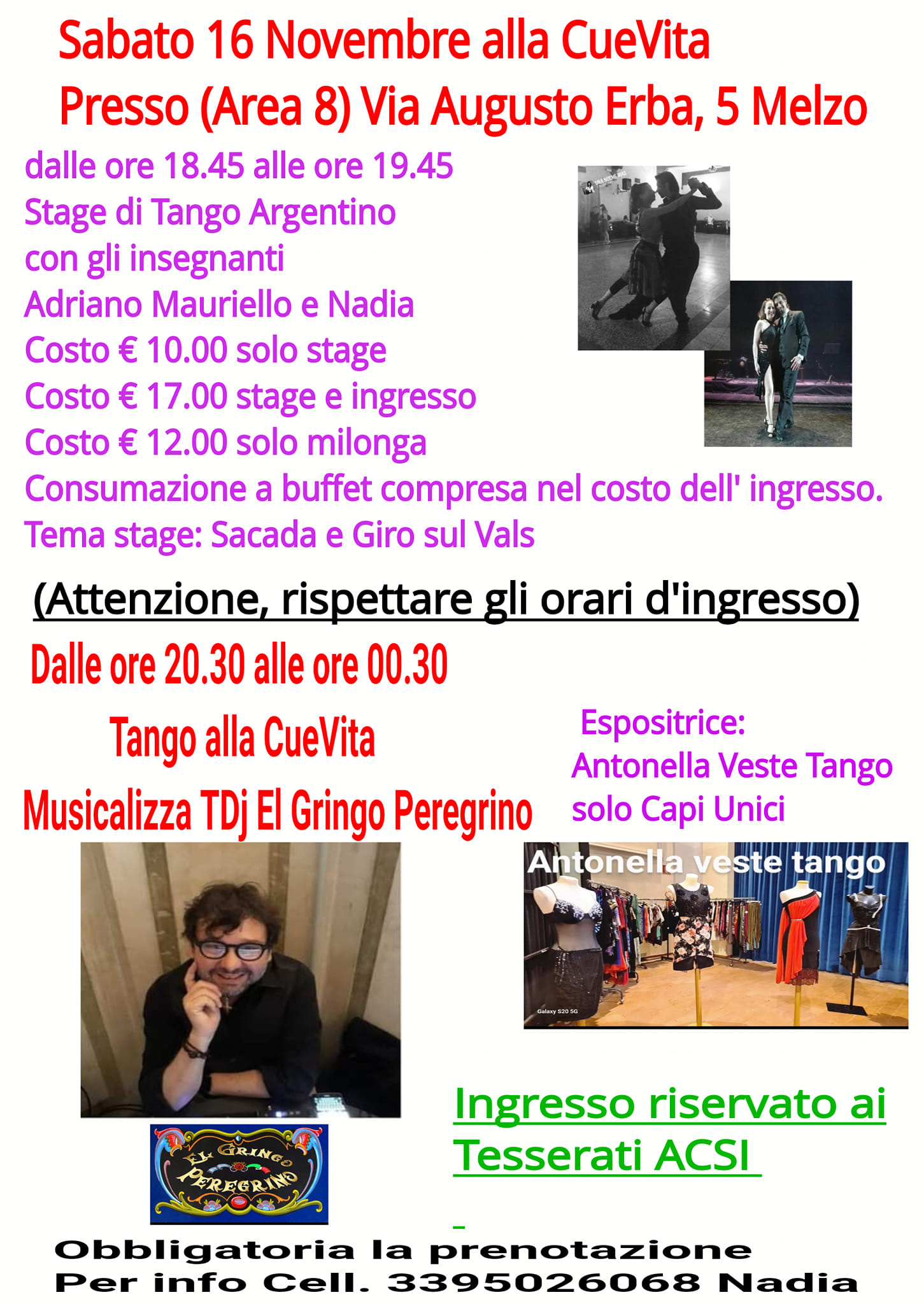 Tango alla CueVita