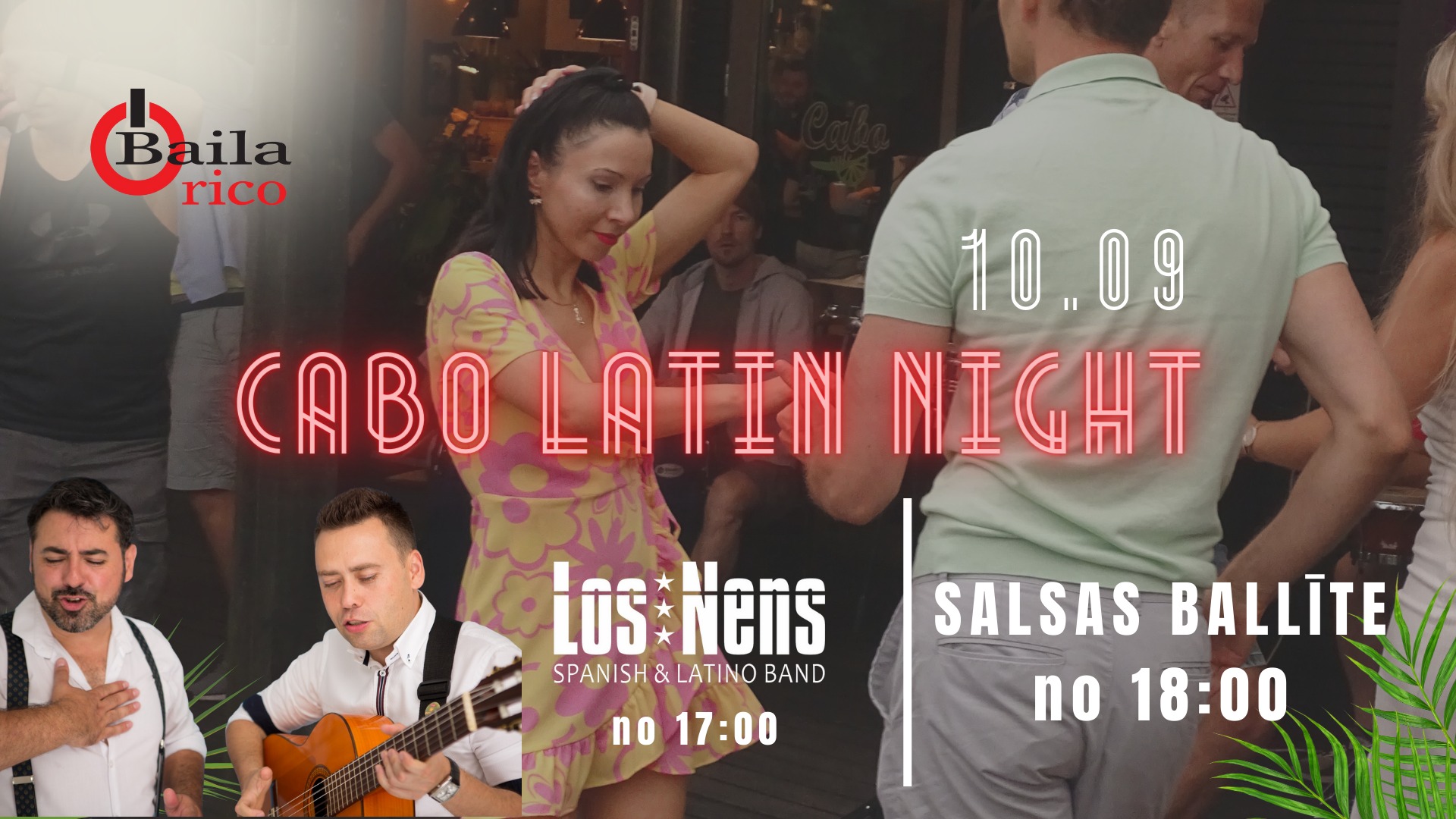 CABO LATIN NIGHT LOS NENS 10.09 17:00