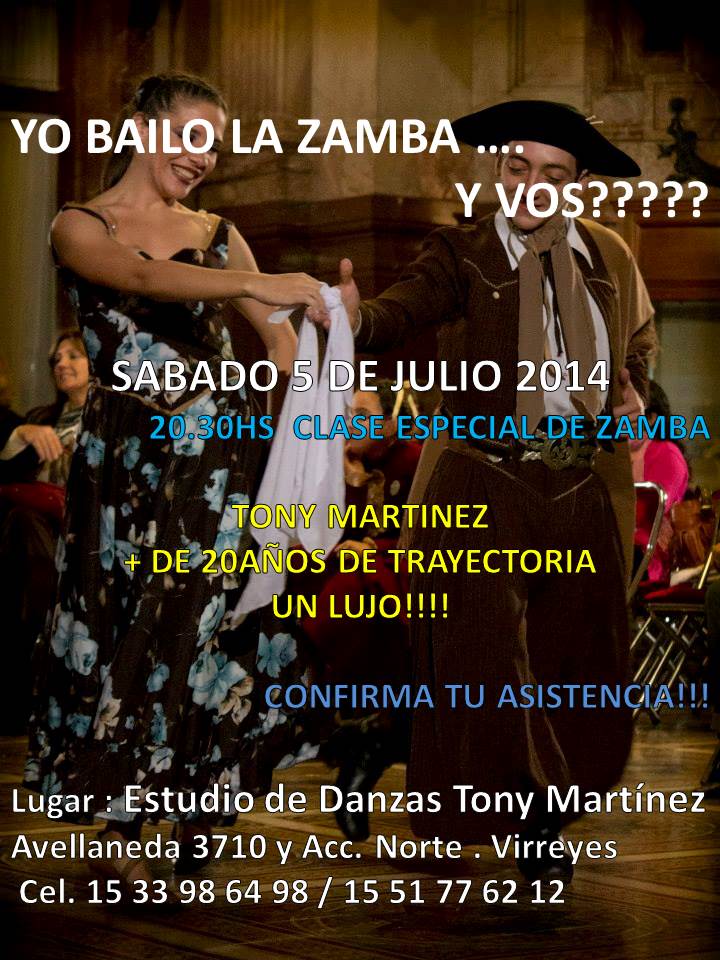 YO BAILO LA ZAMBA ................................ Y VOS???????