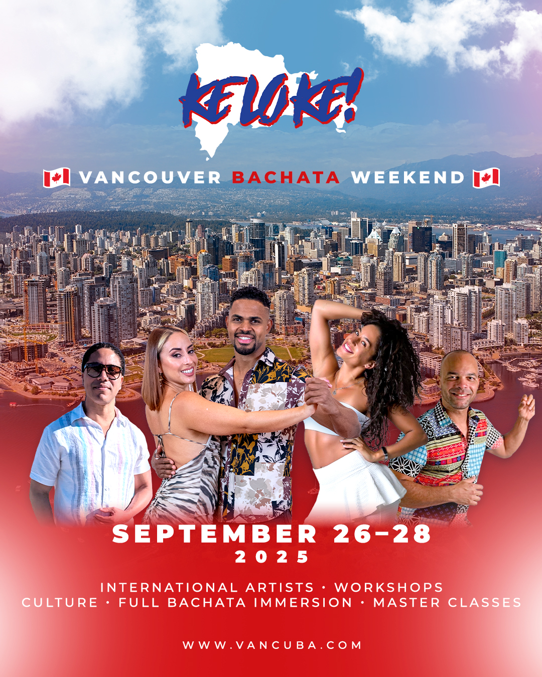 VANCOUVER BACHATA WEEKEND with JUNIOR & CAROLINA