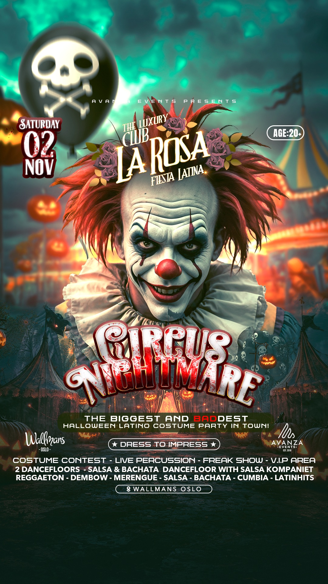 CLUB LA ROSA โ HALLOWEEN LATINO โ WALLMANS OSLO โ