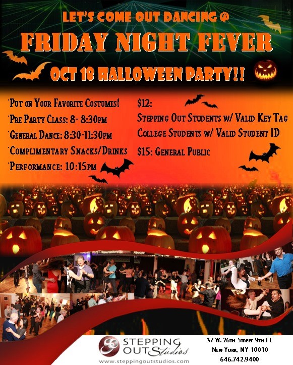 OCT 18 Friday Night Fever Halloween Party at Stepping Out!