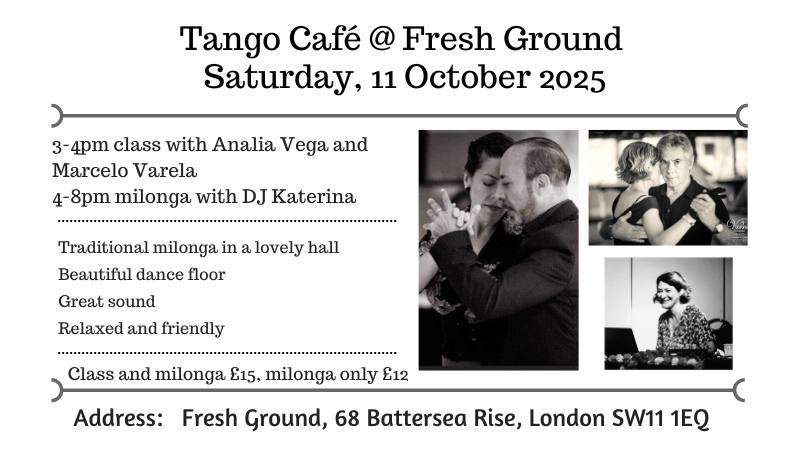 Tango Café - milonga and class with Analia and Marcelo