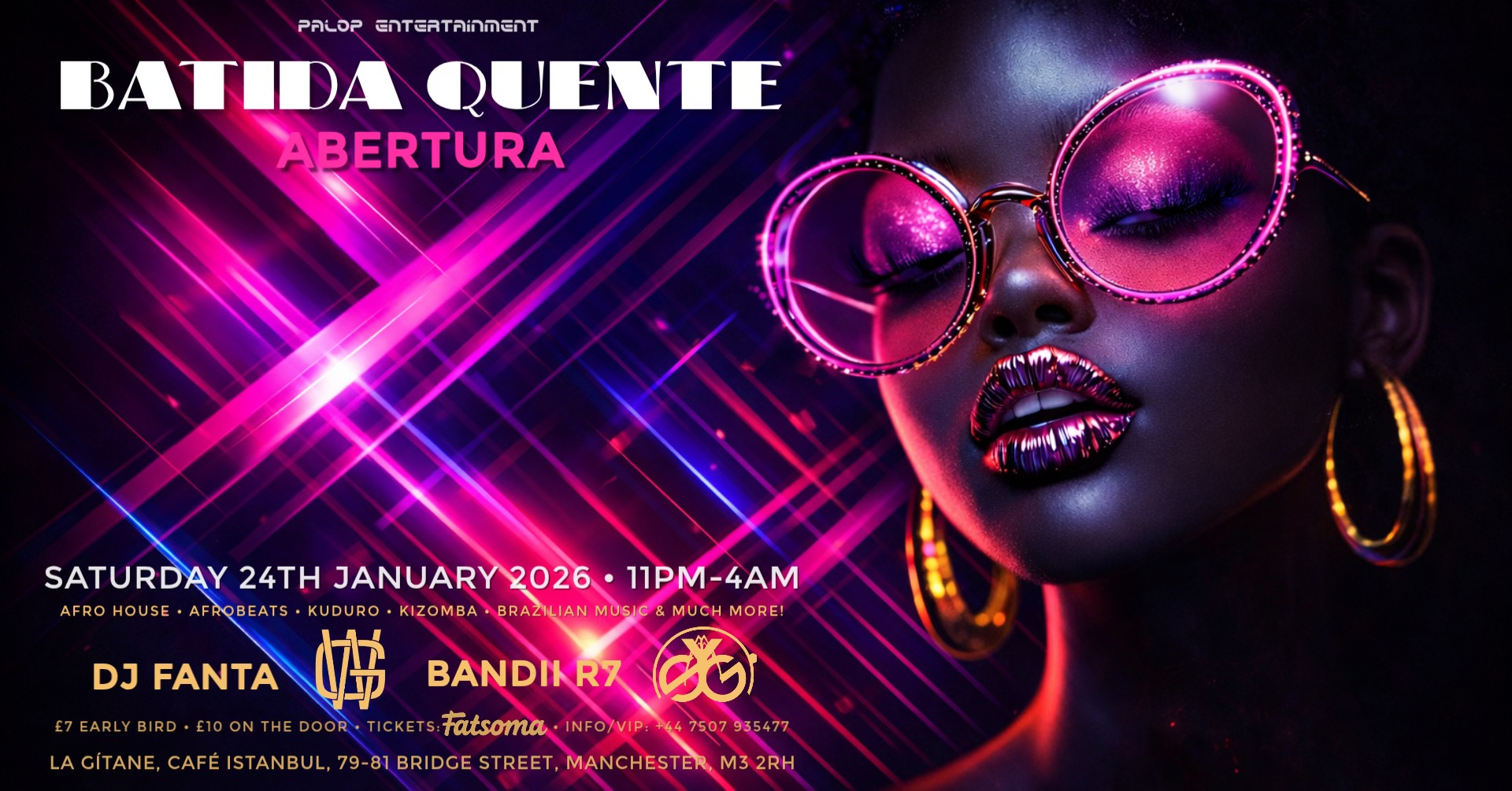 Batida Quente PALOP & World Music Party (Sat 24 Jan)