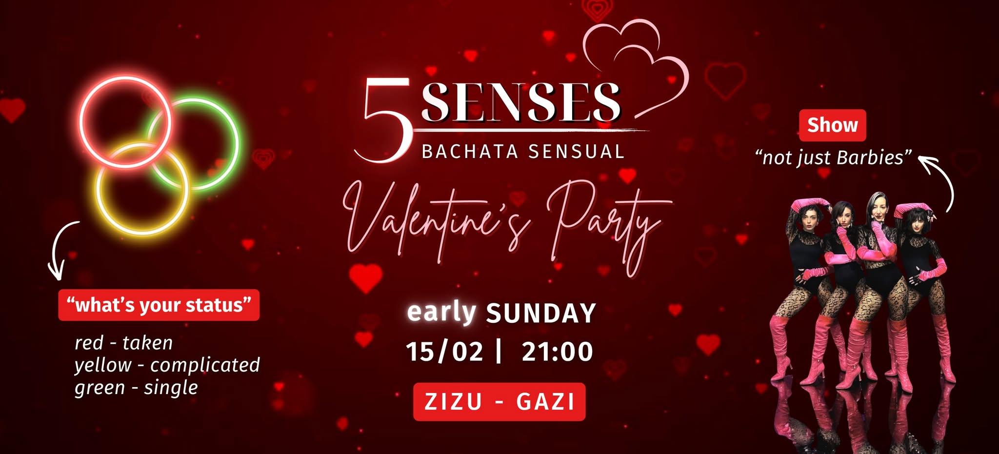 ❤️5 Senses Valentine's Edition ❤️ Speed Game Date❤️ ❤️ Early Sunday 15 2 21:00 - Zizu Gkazi