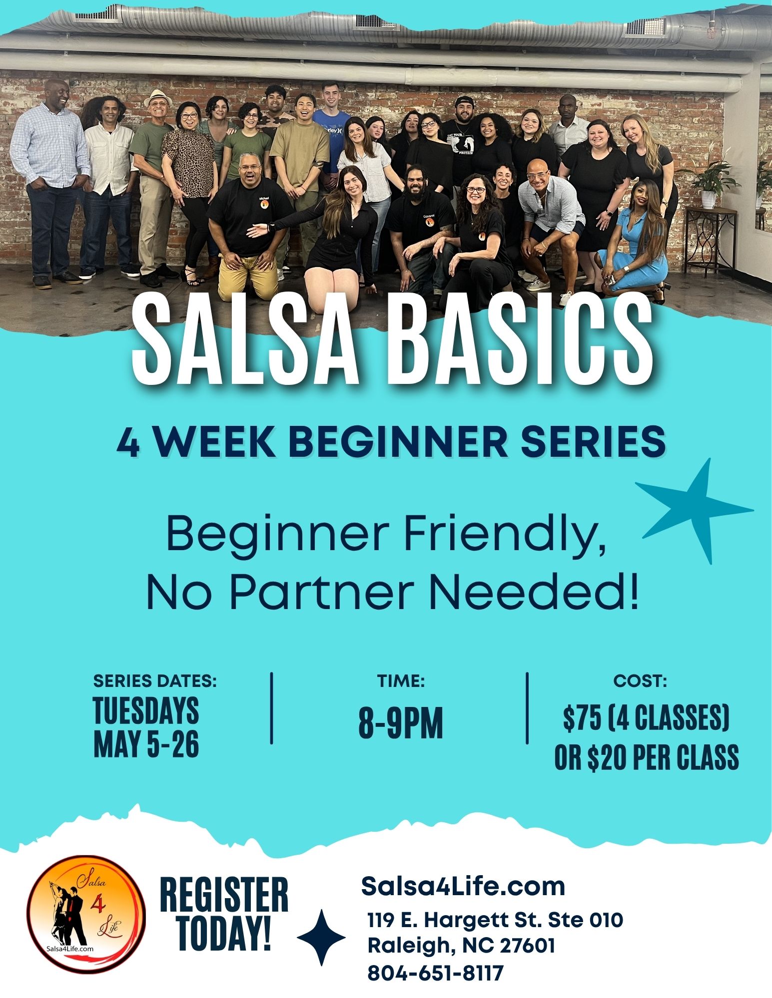 Salsa Basics I 4 week series I Tuesdays