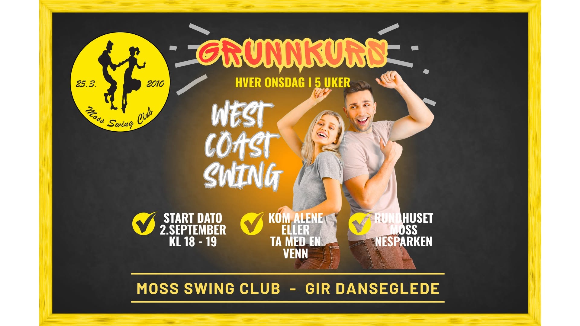 Grunnkurs West Coast Swing på 5 uker