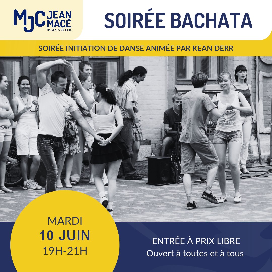 Afterwork Bachata à la MJC du 7ème - PRIX LIBRE - En extérieur !
