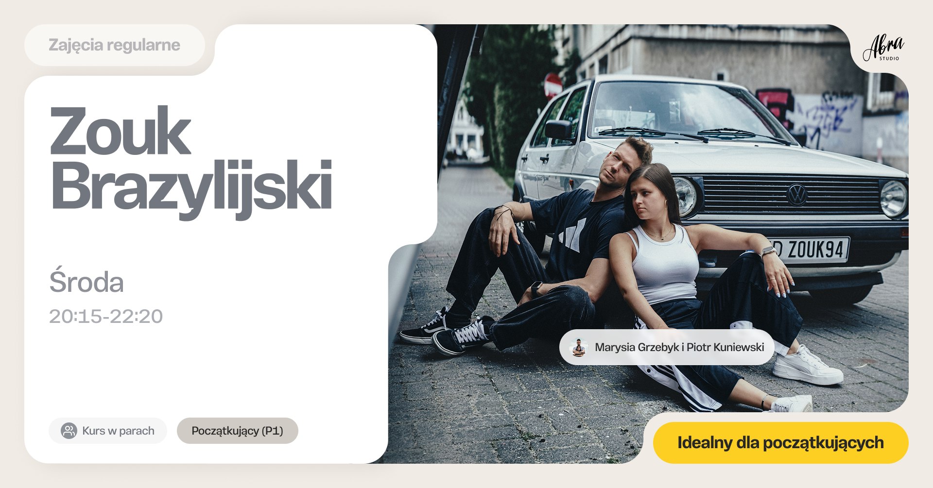 Zouk Brazylijski z Marysią & Piotrem dla początkujących (P1)