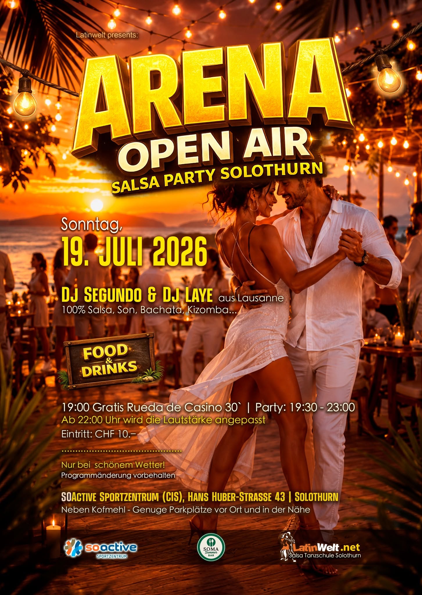 Arena Salsa, Bachata, Kizomba… Open Air in Solothurn