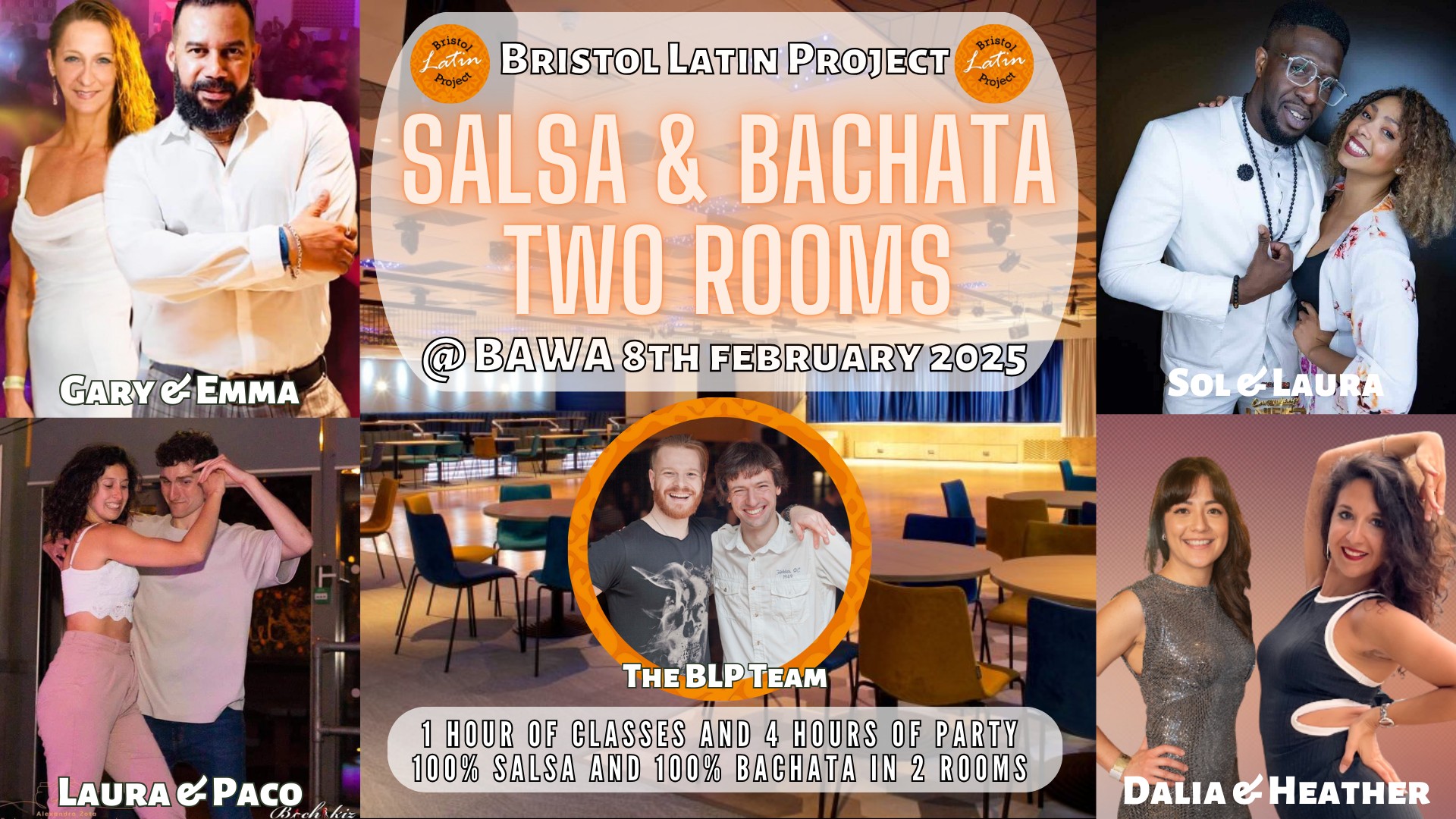¡Bristol Latin Project - 2 Rooms: Salsa & Bachata @ BAWA!
