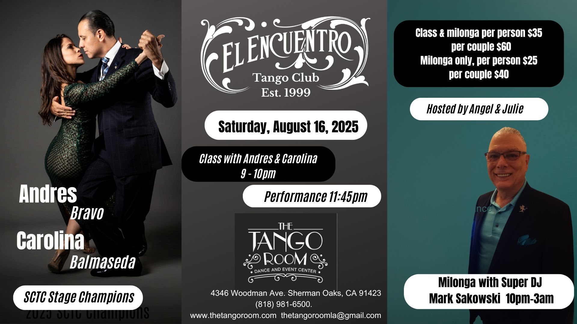 EL ENCUENTRO WELCOMES ANDRES BRAVO & CAROLINA BALMASEDA!