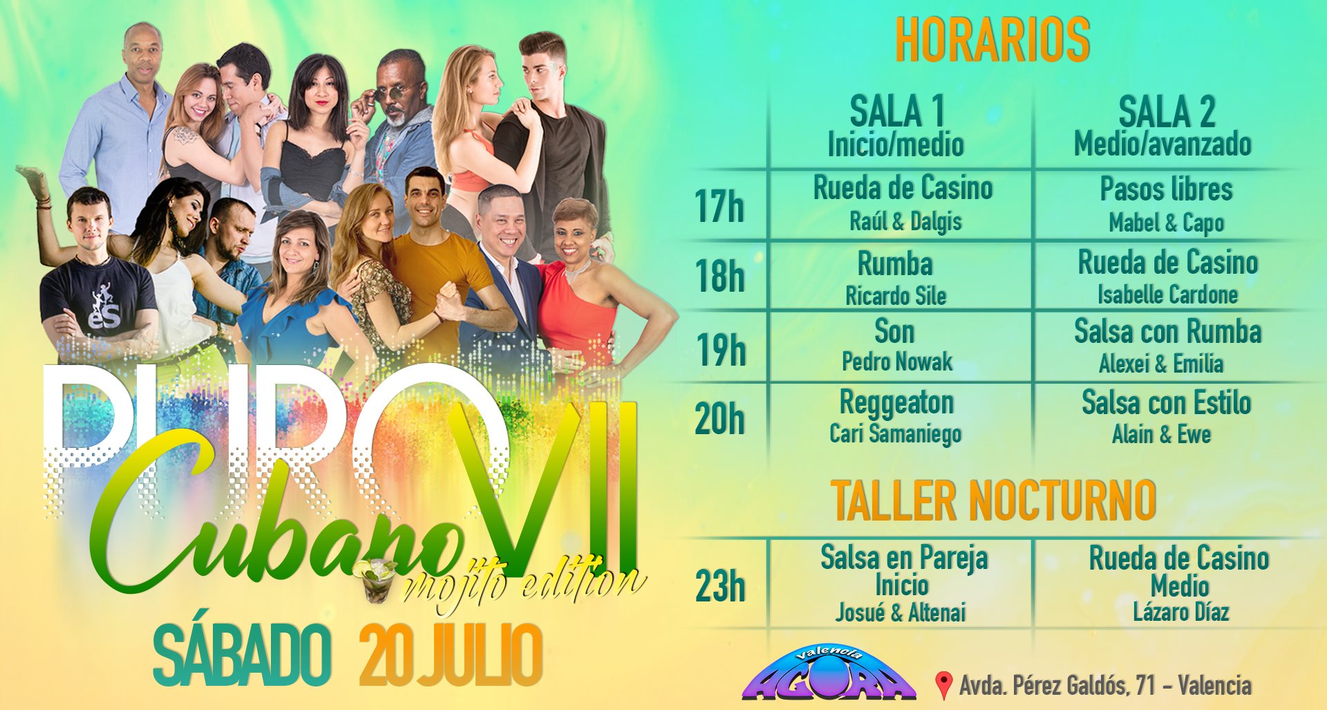 20 de Julio! PuRo CuBaNo VII 5 talleres y Fiesta del Mojito!