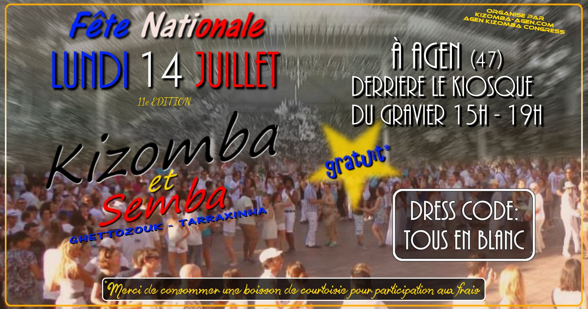 Bal Kizomba 14 Juillet 2025 - 11e Edition AGEN (47)