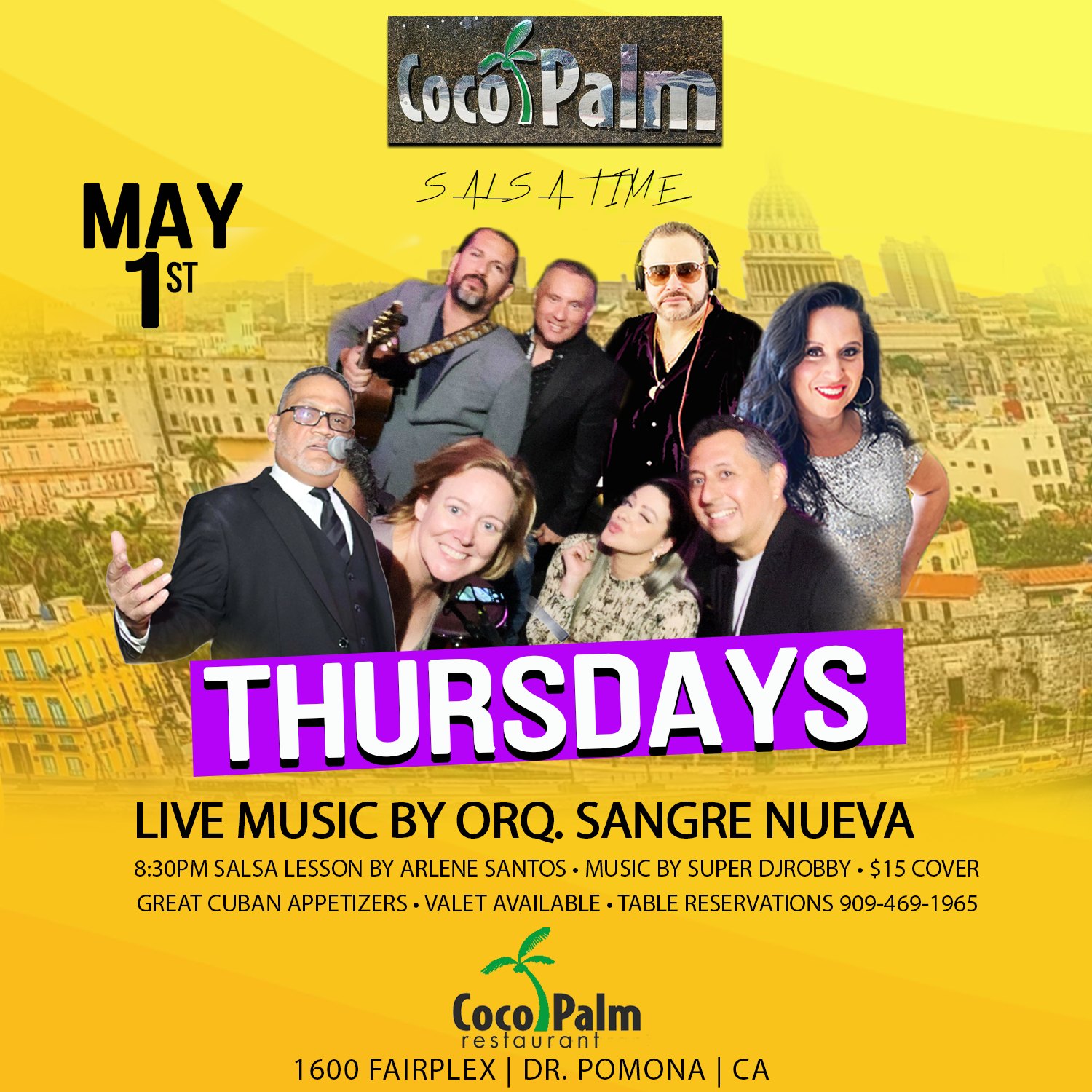 TONIGHT AT COCO🌴PALM ‼️LIVE SALSA MUSIC‼️