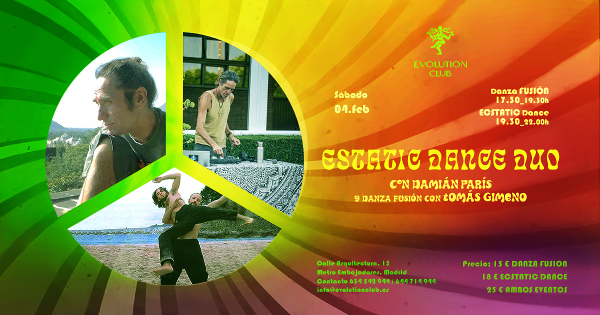 ECSTATIC DANCE DUO - Danza Fusion - con DAMIAN PARIS y TOMI RAMALLO