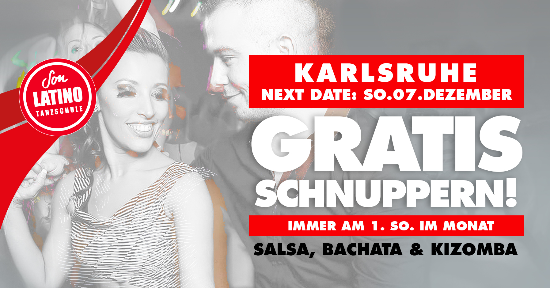 SALSA, BACHATA, KIZOMBA SCHNUPPERKURS IN KARLSRUHE