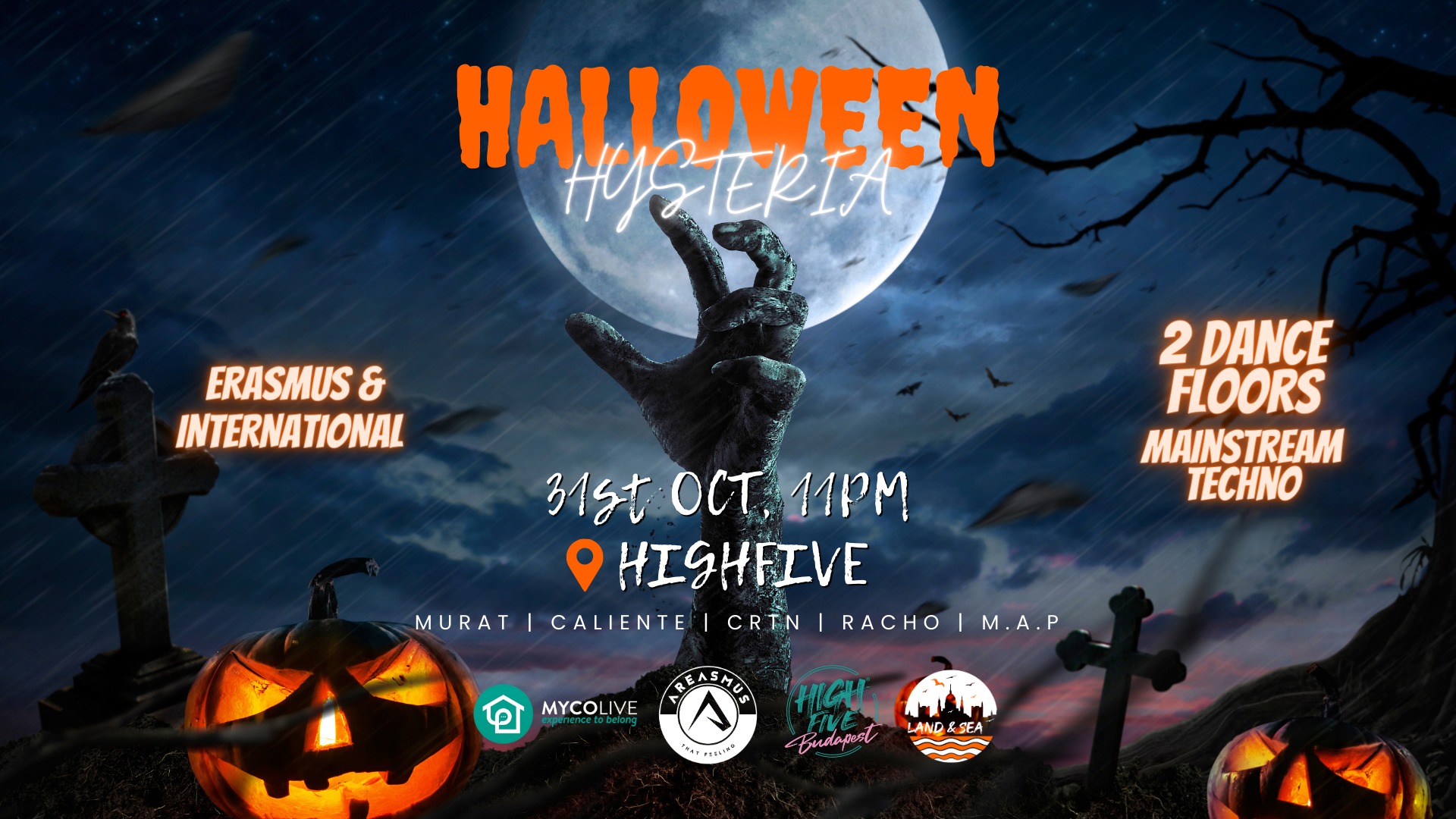 Halloween Hysteria Erasmus & International 31st OCT