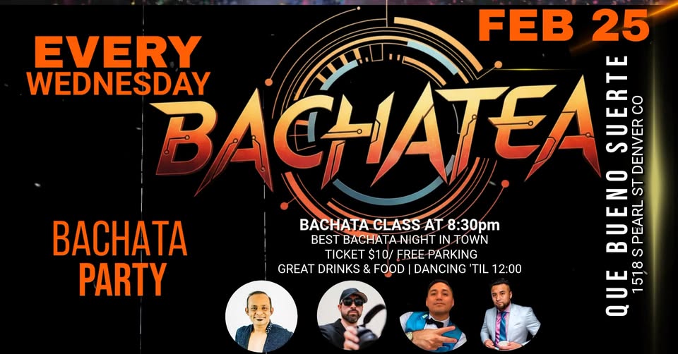 BACHATA PARTY FEB 25TH 8:30P-12:00