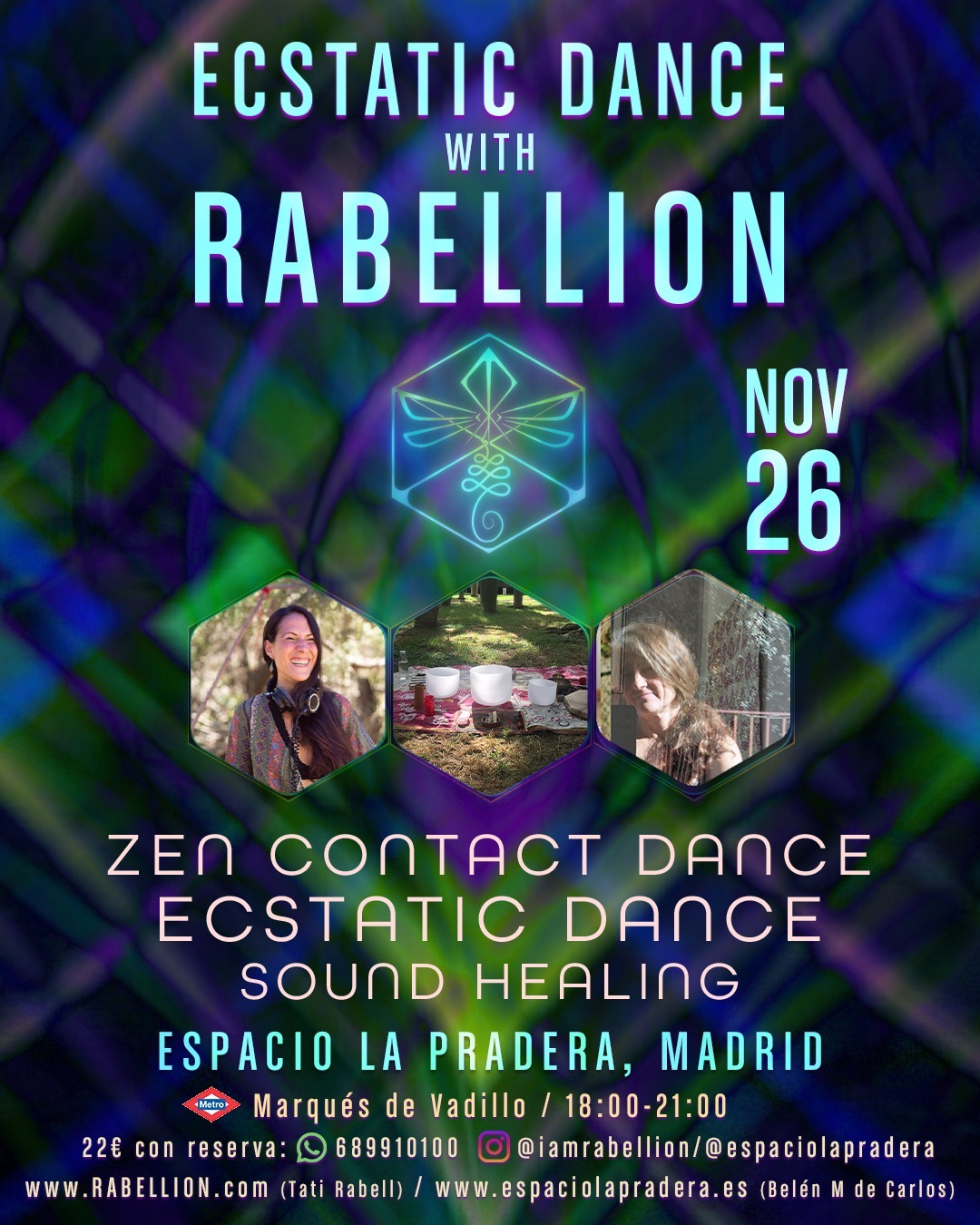Zen Contact Dance, Ecstatic Dance and Reiki Sound Bath 💓🦋✨