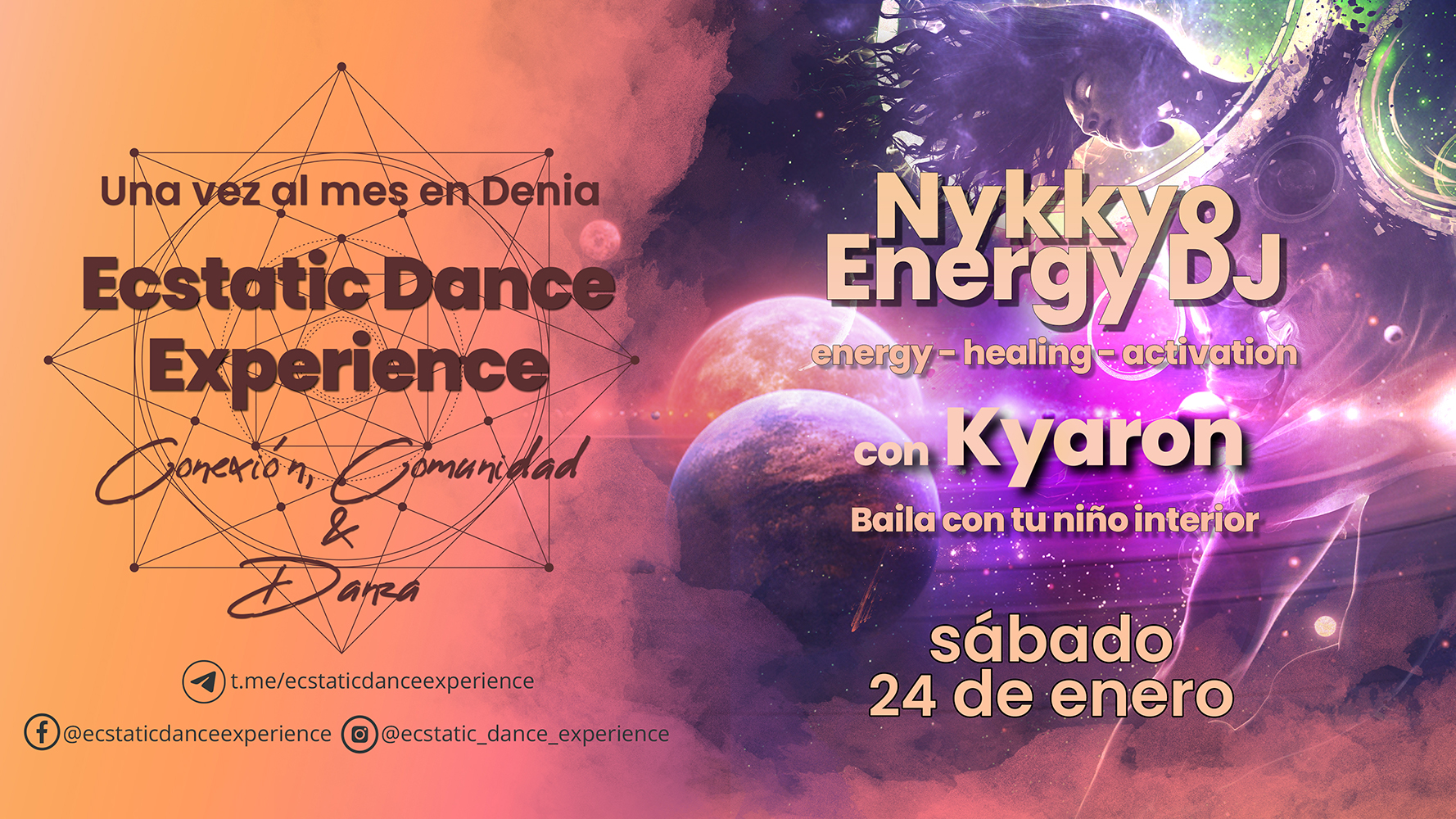 💞✨Ecstatic Dance Experience - Denia 💞✨ Nykkyo Energy DJ