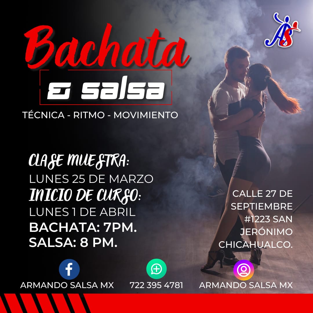 clase muestra de bachata y salsa
