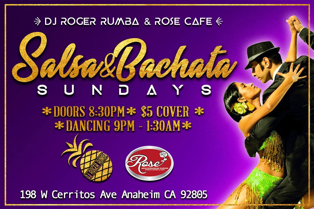 Salsa&Bachata Sundays FEB 3rd ~ ROSE CAFE