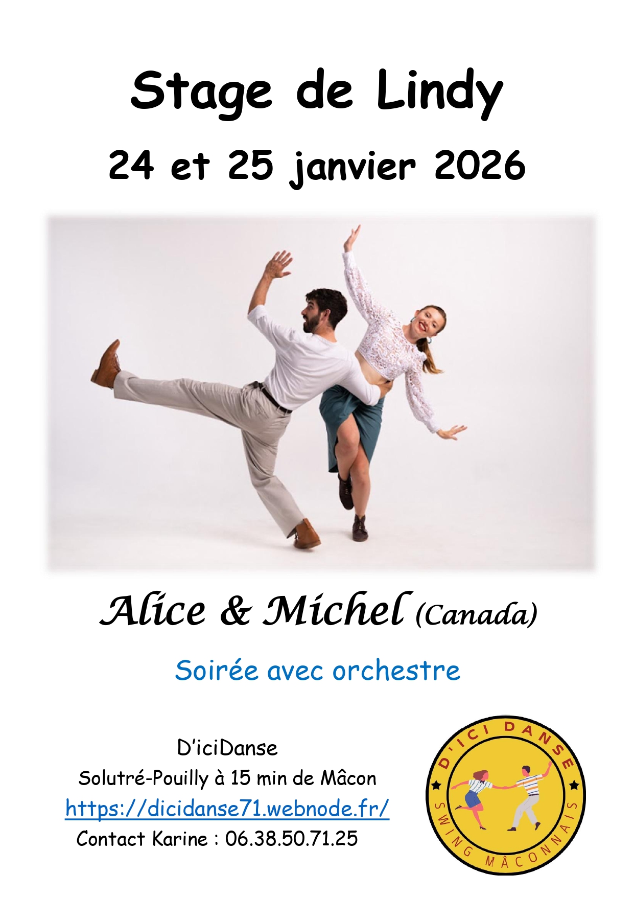 Stage de Lindy Hop avec Alice&Michel!