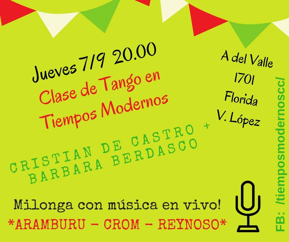 Clase de Tango en Tiempos Modernos