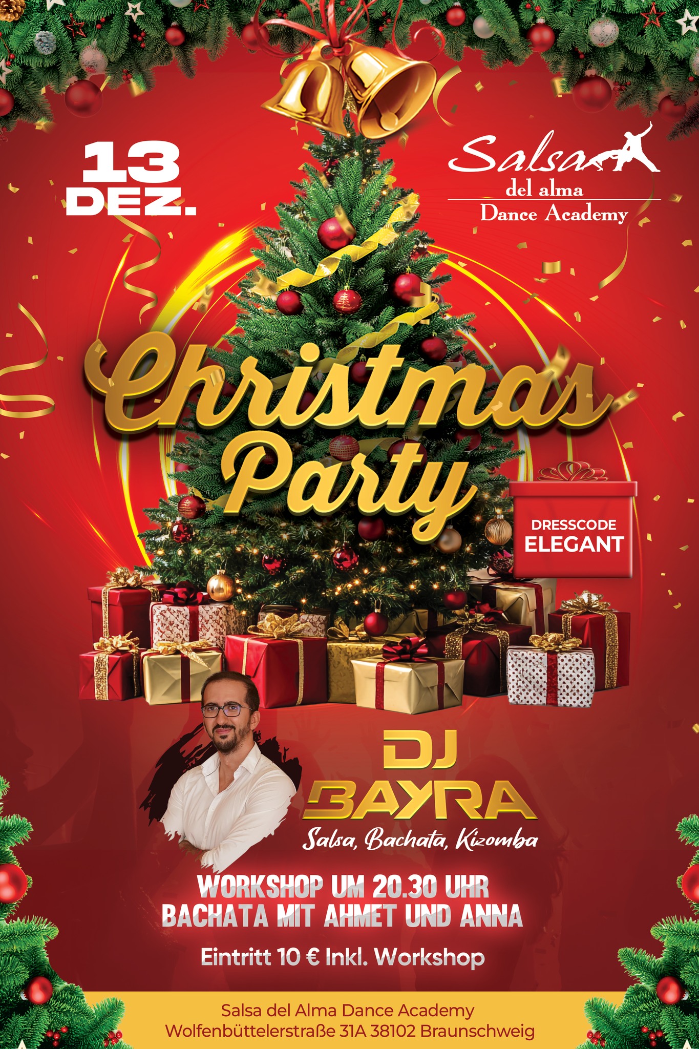 Christmas-Party mit kostenlosem Bachata Workshop