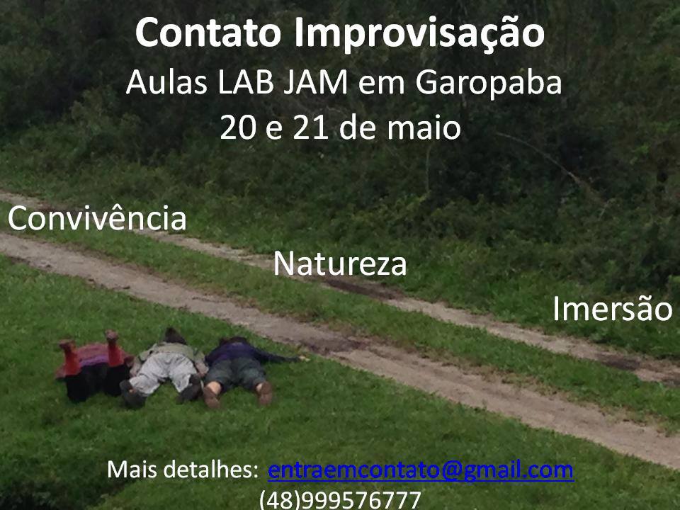 Contato Improvisação: Aulas LAB JAM em Garopaba