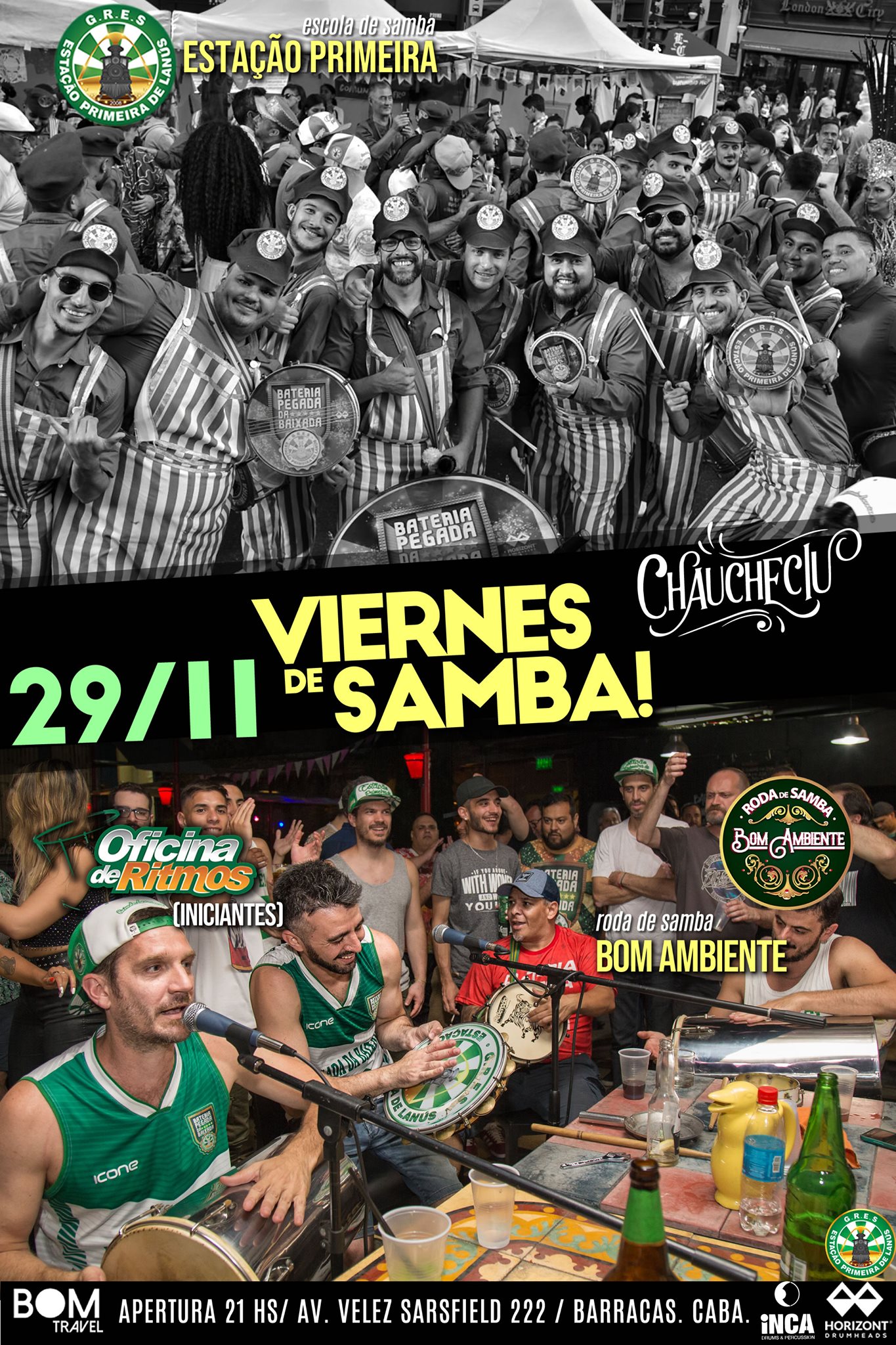 Viernes de Samba! + Oficina de Ritmos (Inicial)