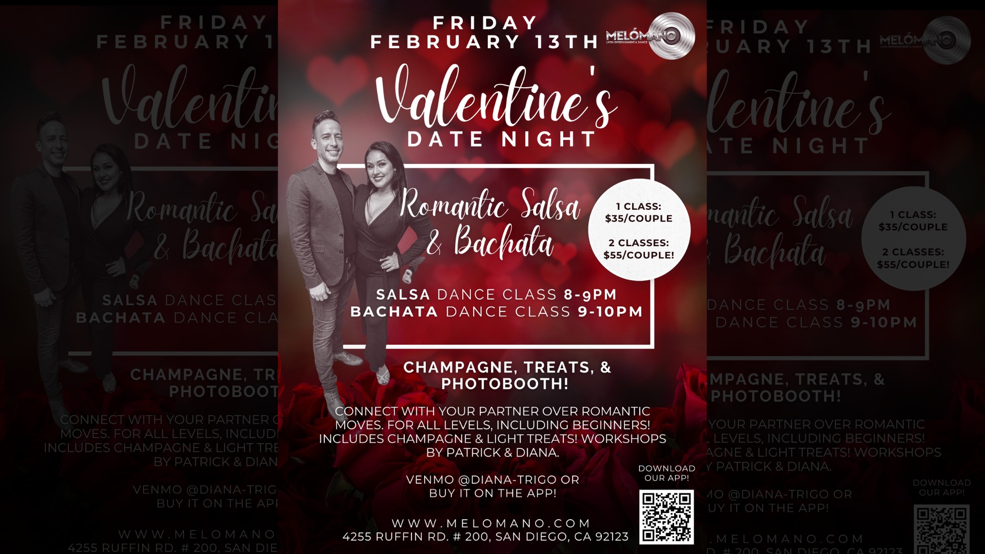 Valentine's Date Night! Salsa & Bachata Dance Classes for Couples! 2 13
