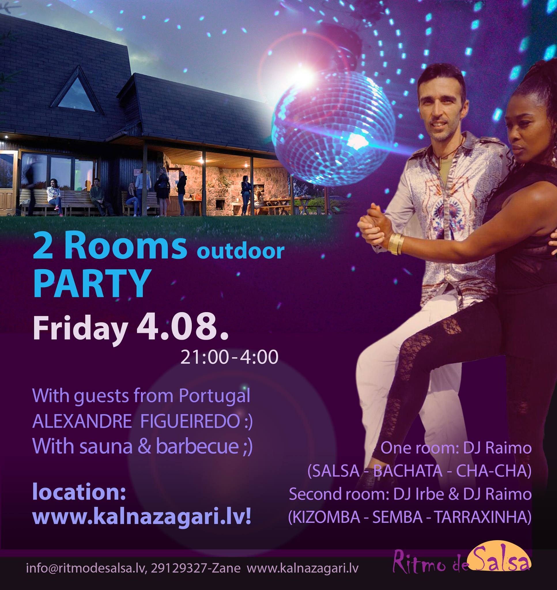 2Rooms party Friday 4 August 21:00