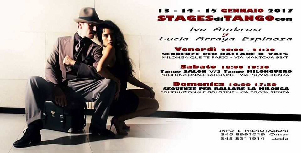 Tre Stage di Ivo Ambrosi & Lucia Arraya!