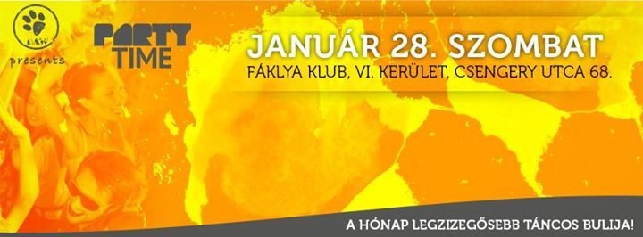 PARTY TIME - a hónap legzizegősebb táncos bulija
