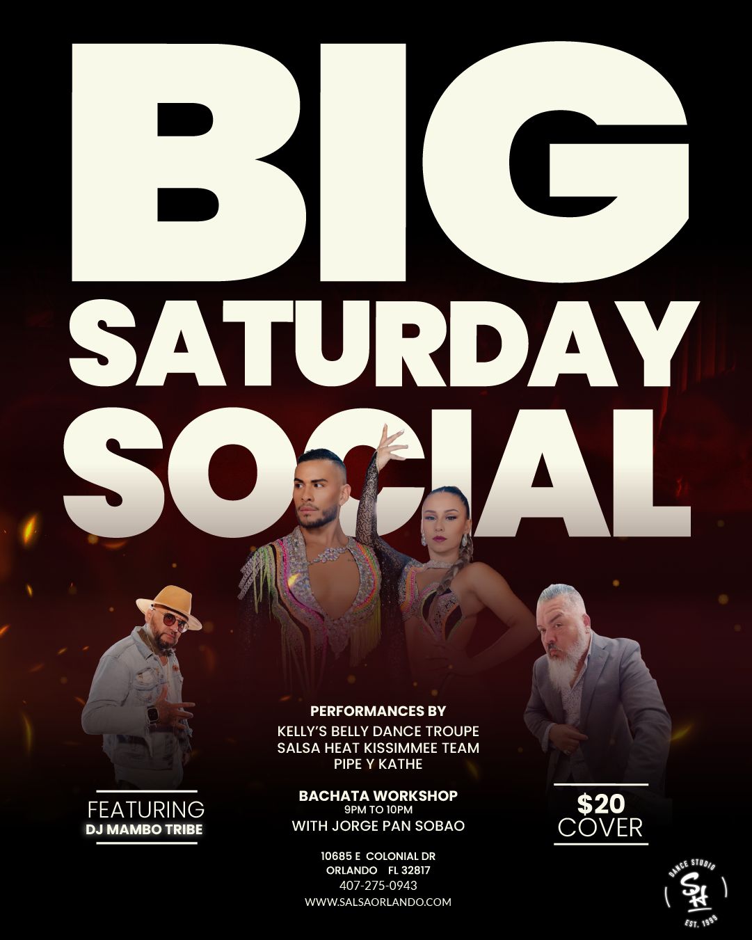 π₯ Big Saturday Social Sept 27th at Salsa Heat ππΊ
